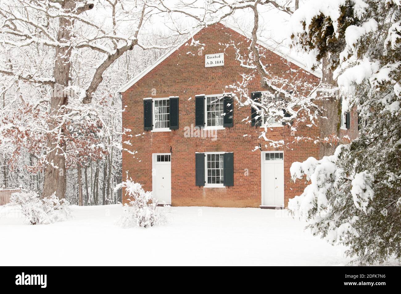 Immagine del Monte Chiesa Battista di Zion situata ad Aldie, Virginia. Foto Stock