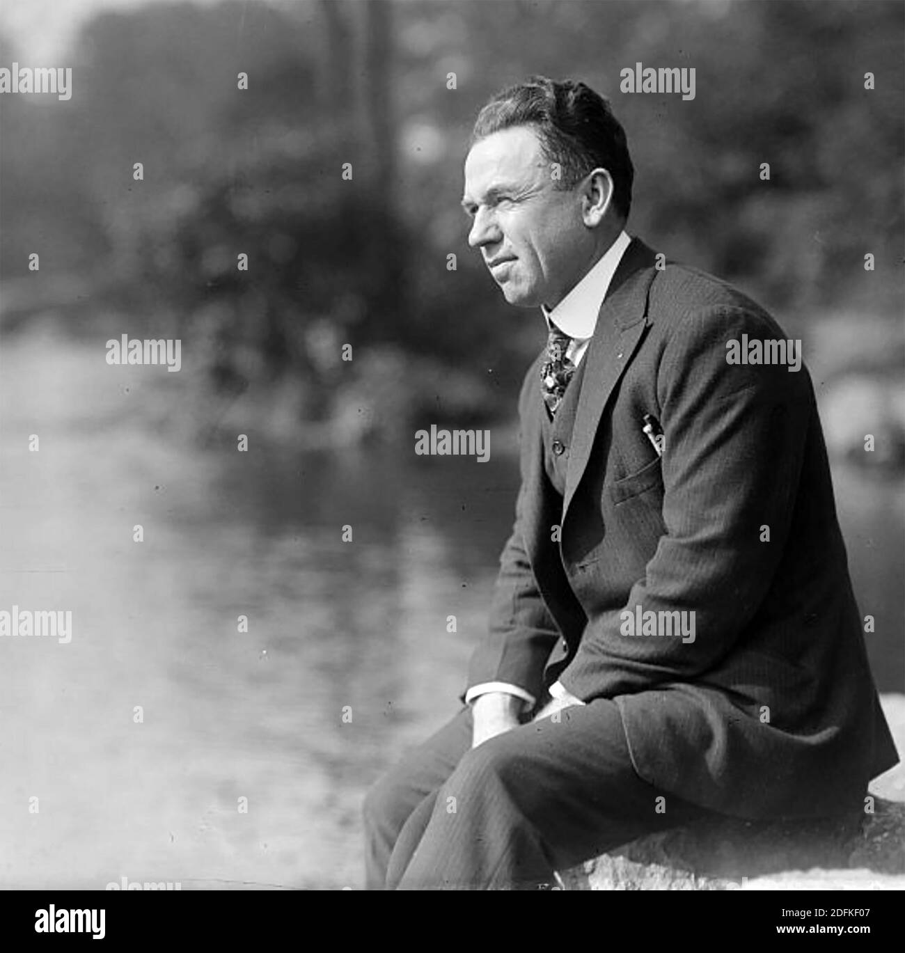 VERNON DALHART (1883-1948) nome d'arte di Marion Slaughter, cantante e scrittore di musica country americano, nel 1917. Foto: Servizio Bain News Foto Stock