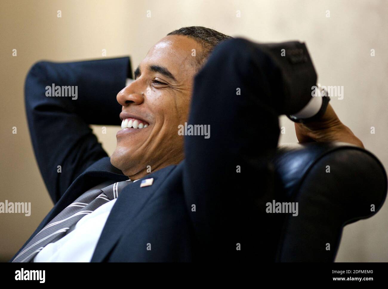 File photo - il presidente americano Obama ha trascorso l'ultima settimana alla Casa Bianca a Washington, DC, USA il 7 agosto 2011, prima di andare in una breve vacanza di 5 giorni a Martha's Vineyard per un po' di riposo. La sua settimana è stata molto impegnata in tutti gli aspetti politici degli Stati Uniti in America e nel mondo. Il prossimo memoriale dell'ex presidente Barack Obama "A Promised Land" sarà rilasciato il 17 novembre in formato hardcover, digitale e audiolibro. Foto di White House Pool/ABACAPRESS.COM Foto Stock