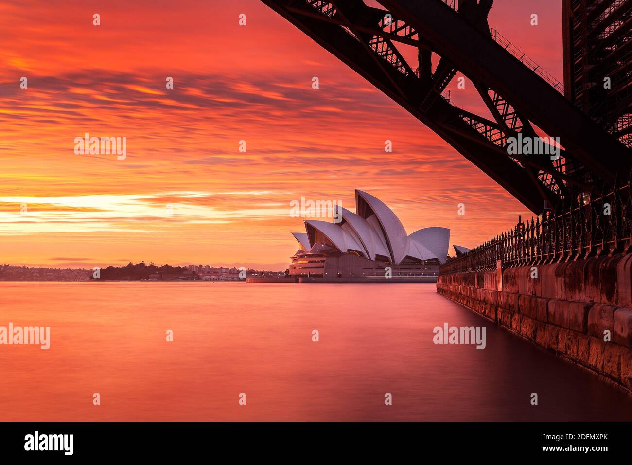 Alba sulle vele Foto Stock