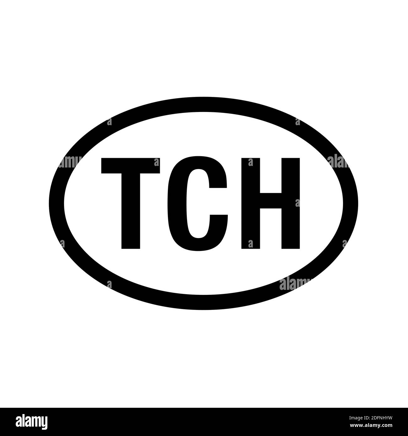 Codice paese immatricolazione del veicolo Ciad Foto Stock