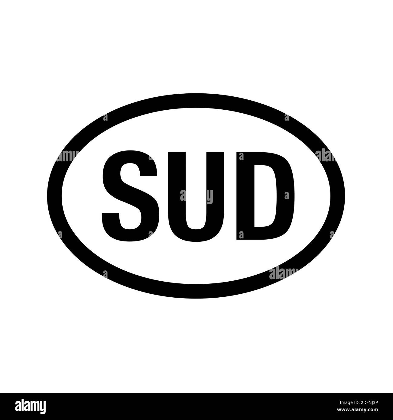 Codice paese immatricolazione del veicolo Sudan Foto Stock