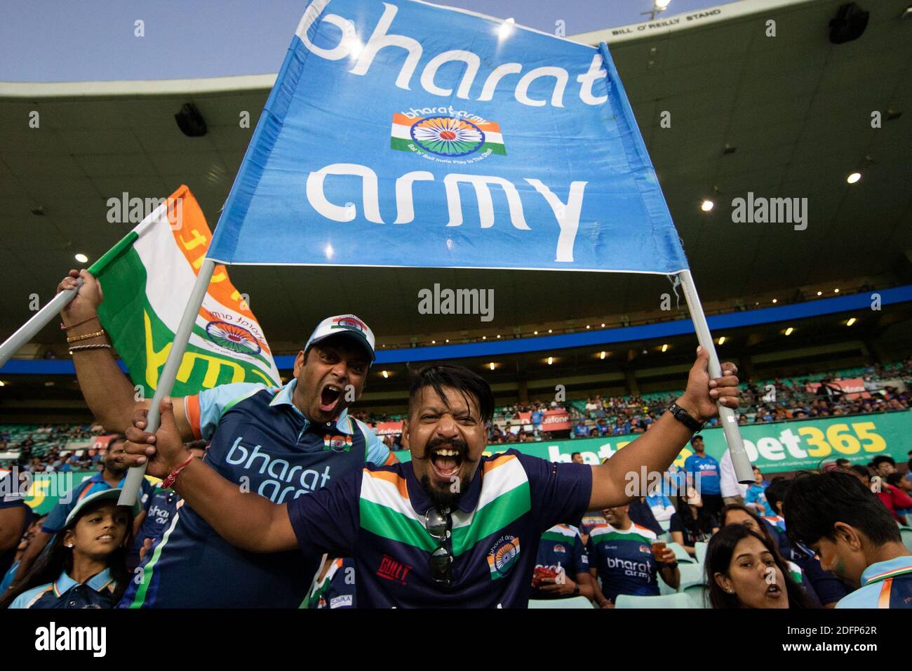 Sydney, Australia. 06 dicembre 2020. Tifosi indiani durante il 2 ° Dettol ODI T20I Series match tra Australia e India a Sydney Cricket Ground, Sydney, Australia il 6 dicembre 2020. Foto di Peter Dovgan. Solo per uso editoriale, è richiesta una licenza per uso commerciale. Nessun utilizzo nelle scommesse, nei giochi o nelle pubblicazioni di un singolo club/campionato/giocatore. Credit: UK Sports Pics Ltd/Alamy Live News Foto Stock