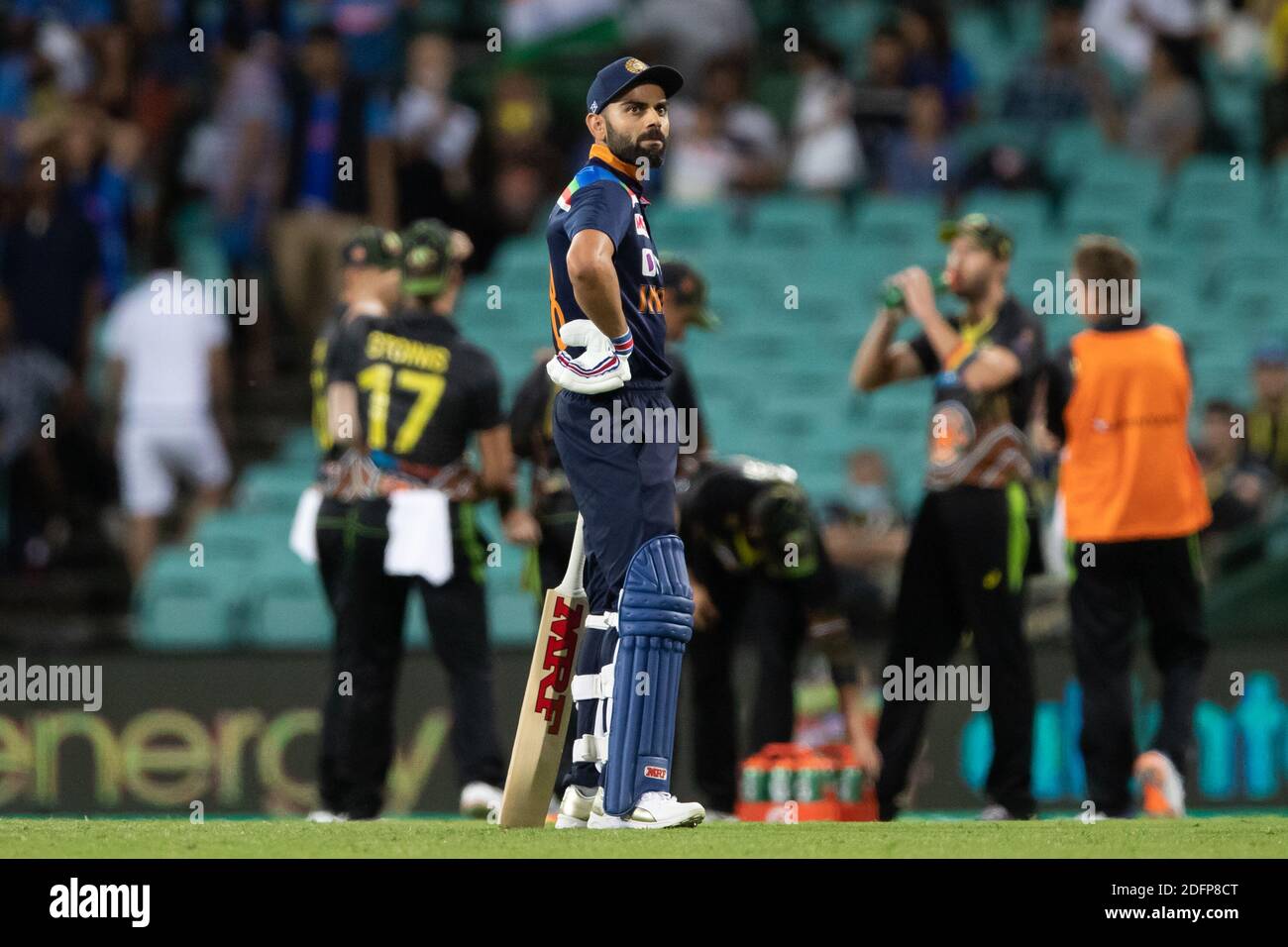 Sydney, Australia. 06 dicembre 2020. Virat Kohli dell'India durante la seconda partita della serie ODI T20I di Dettol tra Australia e India al Sydney Cricket Ground, Sydney, Australia, il 6 dicembre 2020. Foto di Peter Dovgan. Solo per uso editoriale, è richiesta una licenza per uso commerciale. Nessun utilizzo nelle scommesse, nei giochi o nelle pubblicazioni di un singolo club/campionato/giocatore. Credit: UK Sports Pics Ltd/Alamy Live News Foto Stock