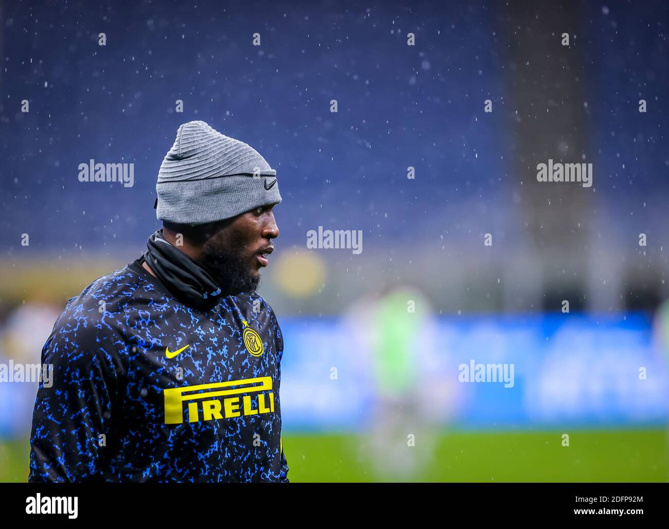 Romelu Lukaku del FC Internazionale durante la Serie A 2020/21 Partita di calcio tra FC Internazionale e Bologna FC al San/LM Foto Stock