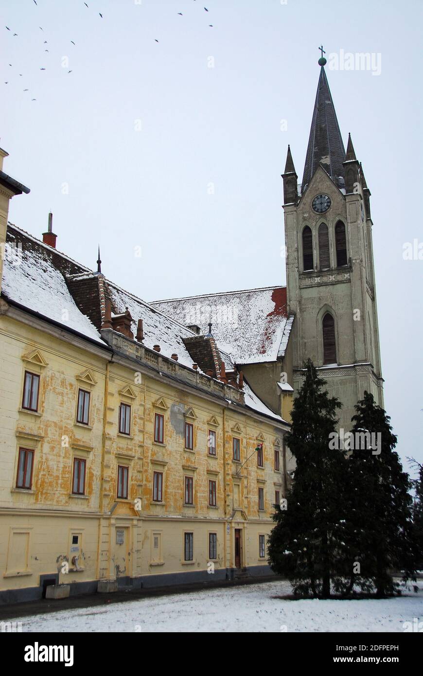 Nostra Signora di Ungheria chiesa cattolica romana, Keszthely (situato sulla riva occidentale del lago Balaton), Zala contea, Ungheria, Magyarország, Europa Foto Stock