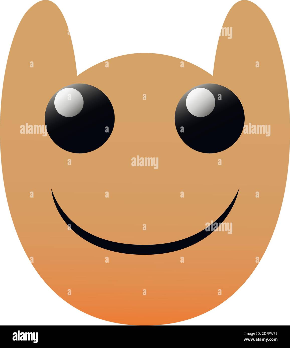 Emoticon gufo sorridente di un set con occhi felici. EPS 10 Illustrazione Vettoriale
