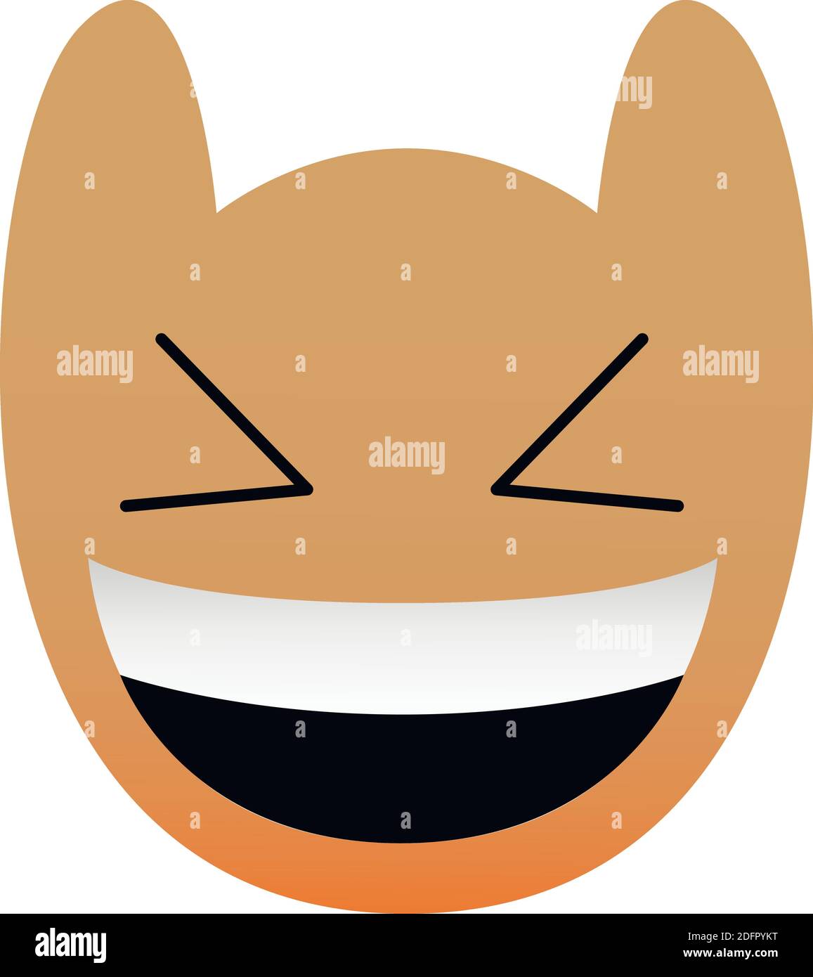 Divertente gufo faccia di un set con grandi occhi. Ridere Kawaii Emoji. Icone con una bella sfumatura. EPS 10. Illustrazione Vettoriale