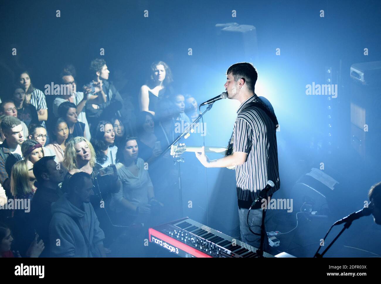 Louis Delort si esibisce dal vivo al Cafe de la danse di Parigi, in Francia, il 29 settembre 2018. Foto di Alain Apaydin/ABACAPRESS.COM Foto Stock