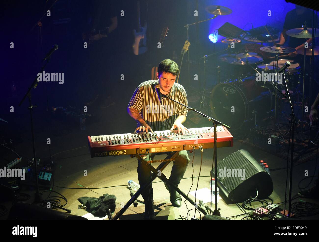 Louis Delort si esibisce dal vivo al Cafe de la danse di Parigi, in Francia, il 29 settembre 2018. Foto di Alain Apaydin/ABACAPRESS.COM Foto Stock