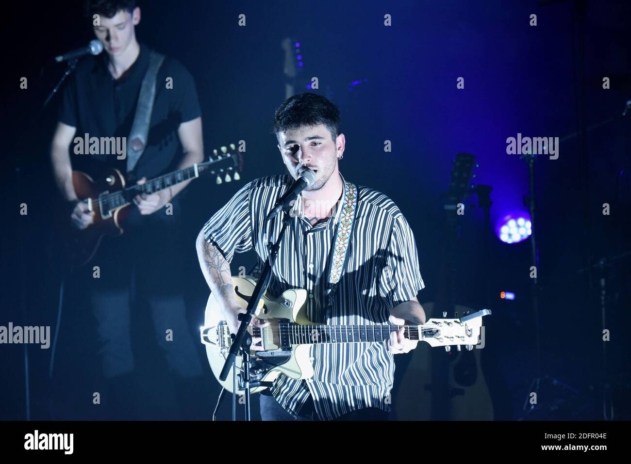 Louis Delort si esibisce dal vivo al Cafe de la danse di Parigi, in Francia, il 29 settembre 2018. Foto di Alain Apaydin/ABACAPRESS.COM Foto Stock