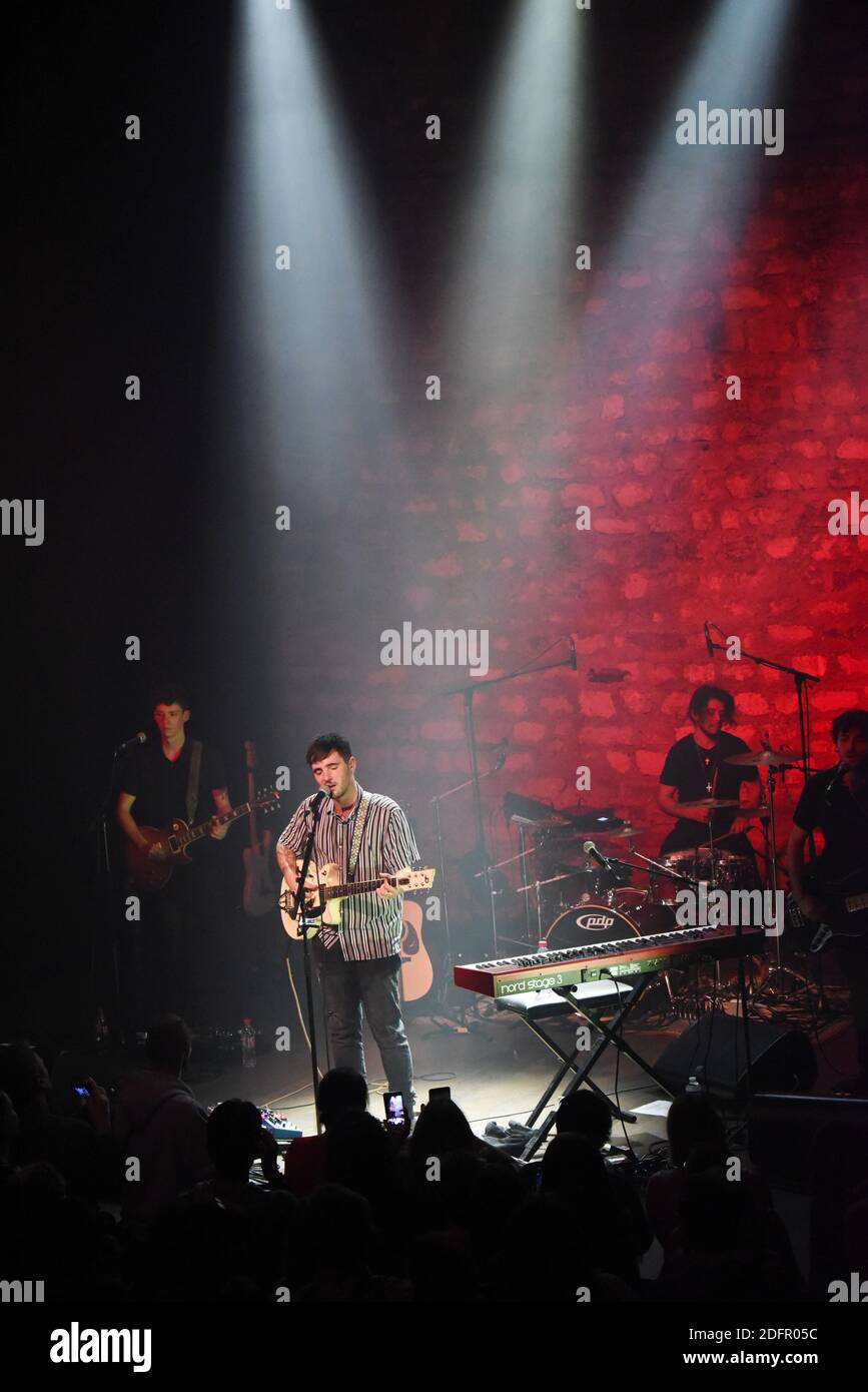 Louis Delort si esibisce dal vivo al Cafe de la danse di Parigi, in Francia, il 29 settembre 2018. Foto di Alain Apaydin/ABACAPRESS.COM Foto Stock