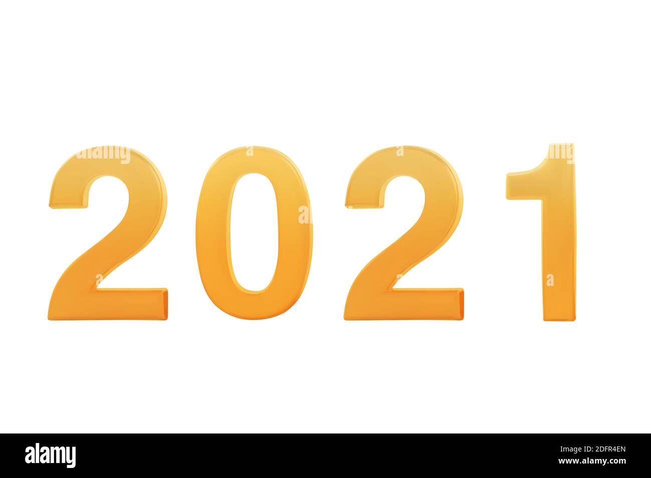 Felice anno nuovo 2021 Foto Stock
