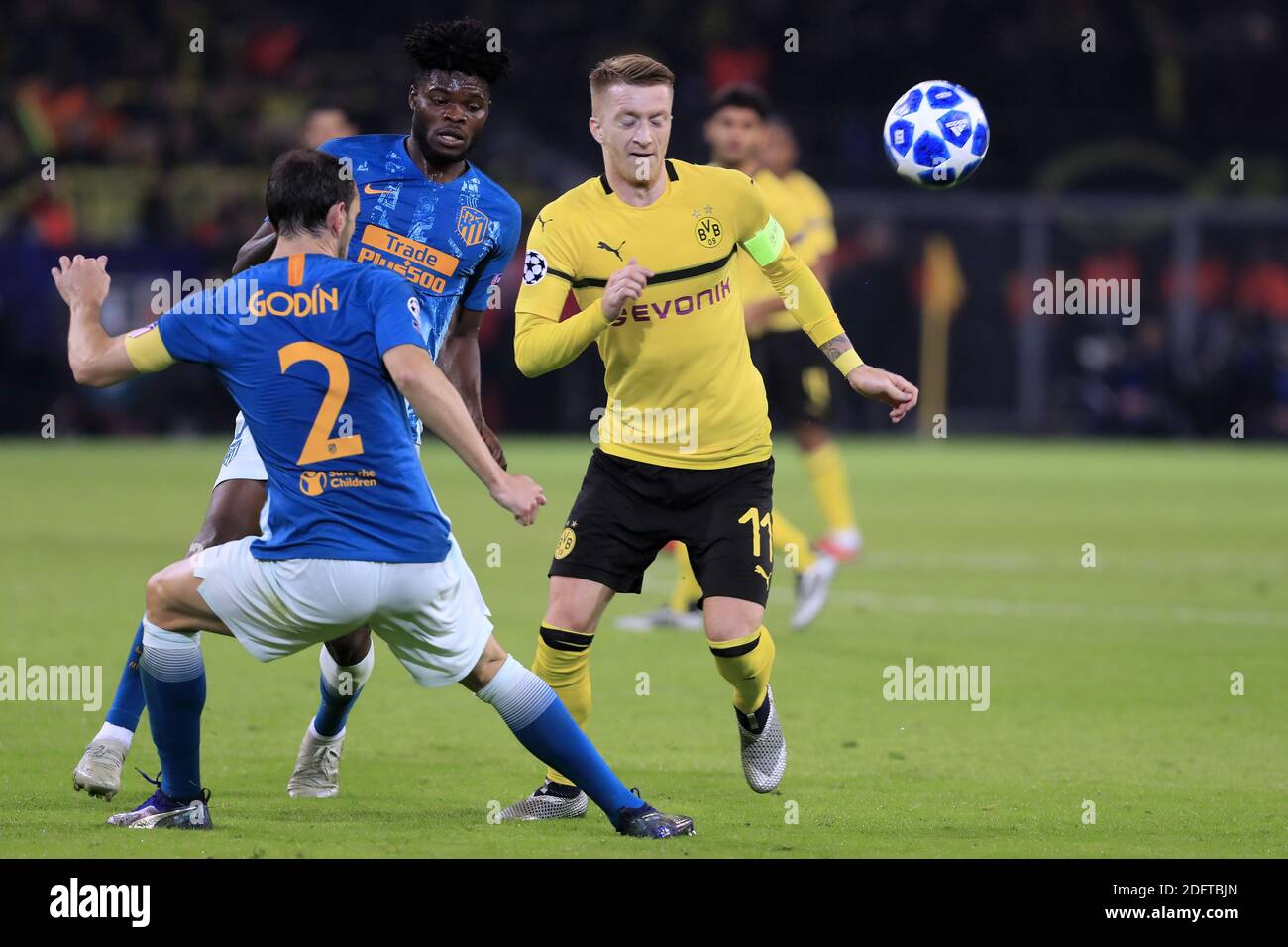 Marco Reus di Dortmund durante la fase di Gruppo della Champion's League, Dortmund vs Atletico Madrid allo stadio BVB, Dortmund, Germania, il 24 ottobre 2018. Dortmund ha vinto 4-0. Foto di Henri Szwarc/ABACAPRESS.COM Foto Stock