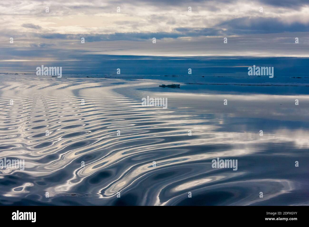 Ripples pattern, mare di Bering, Russia Estremo Oriente Foto Stock