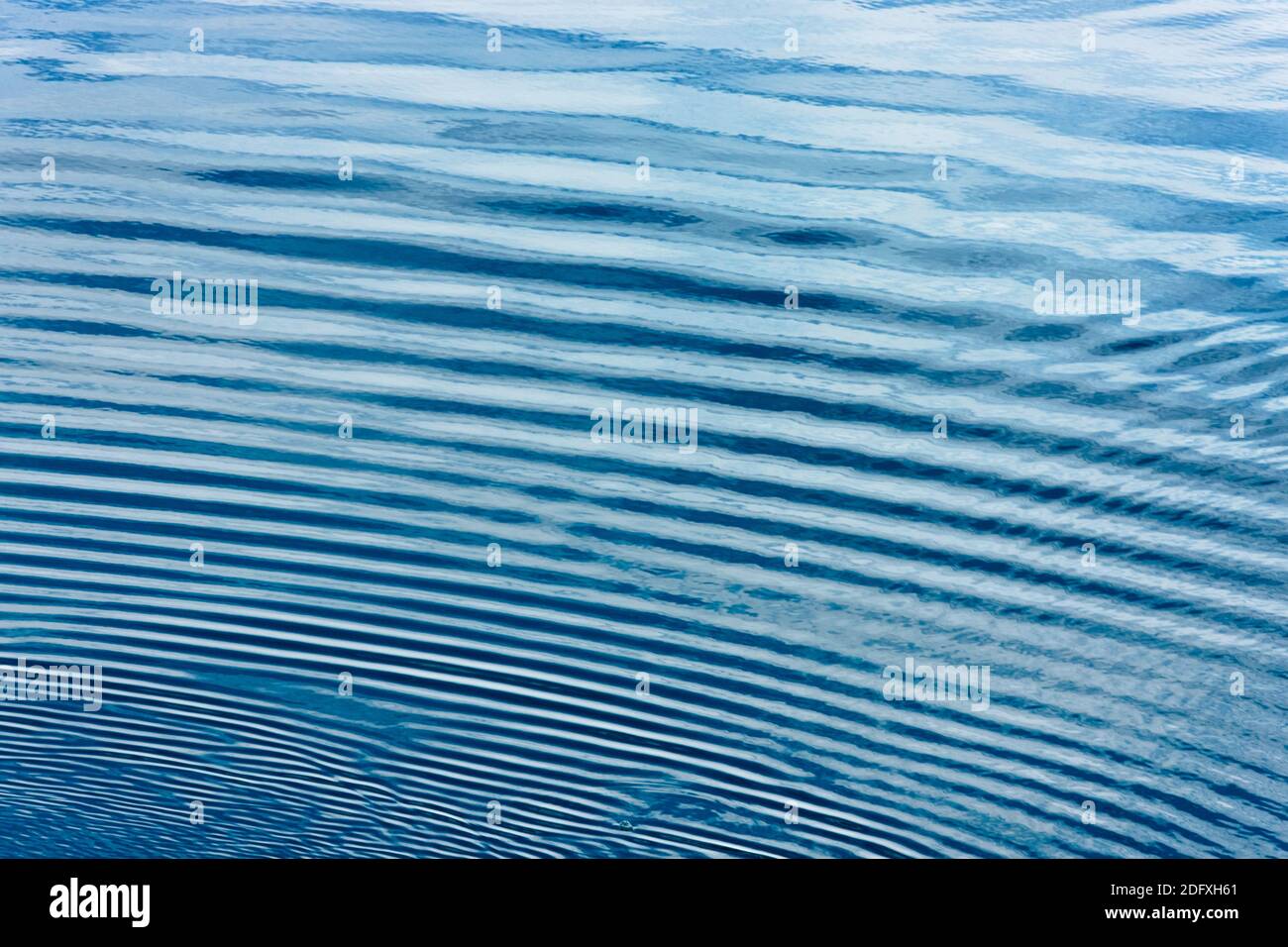 Ripples pattern sul mare di Bering, Russia Estremo Oriente Foto Stock