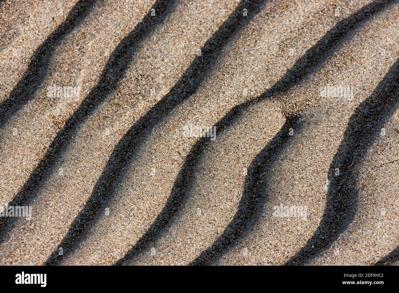 Sabbia modello sulla spiaggia, Russia Estremo Oriente Foto Stock
