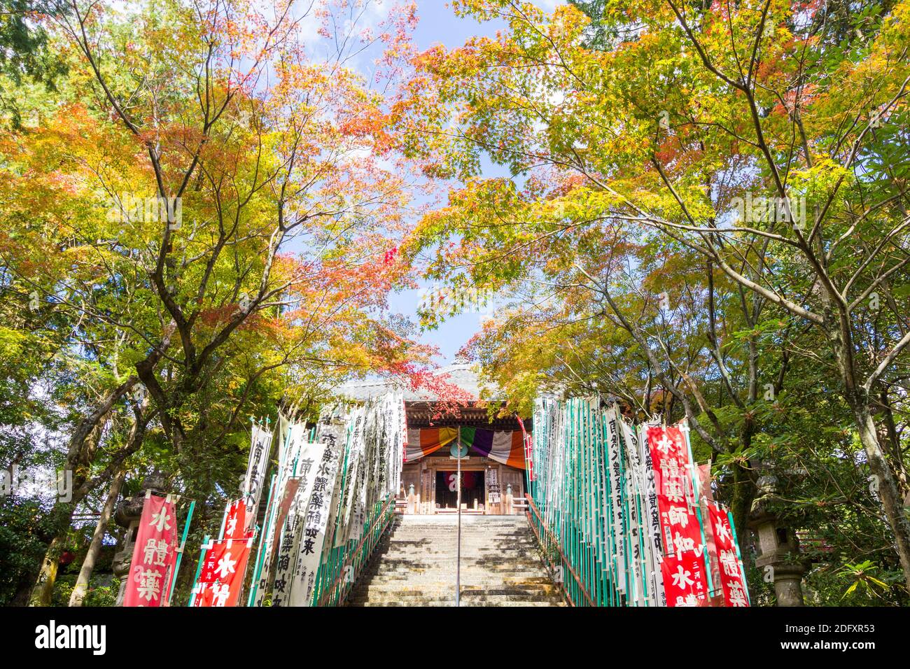 Presso i terreni del Tempio di Shinpuku-ji nella Prefettura di Aichi in Giappone Foto Stock