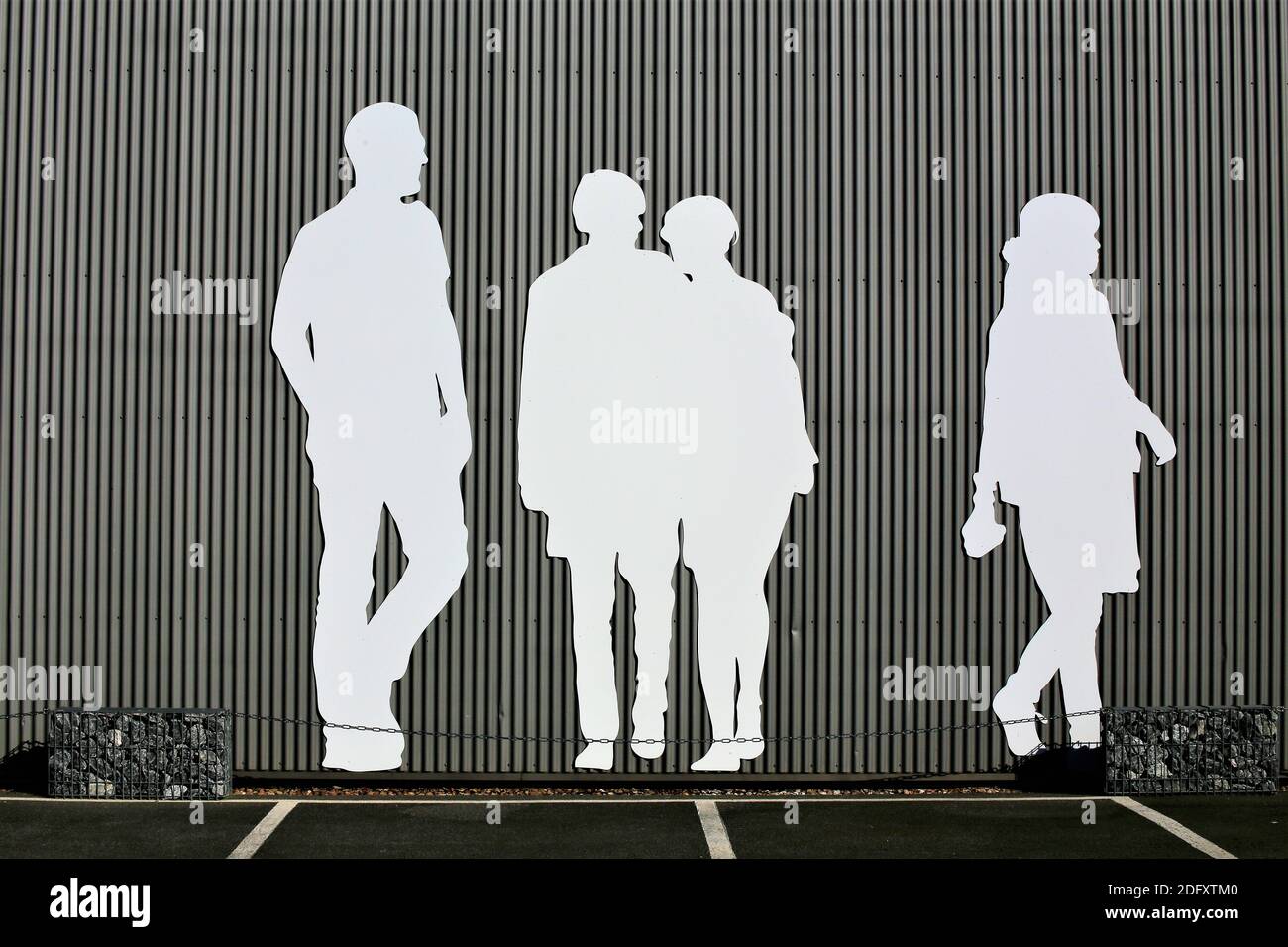 persone che camminano in città Foto Stock