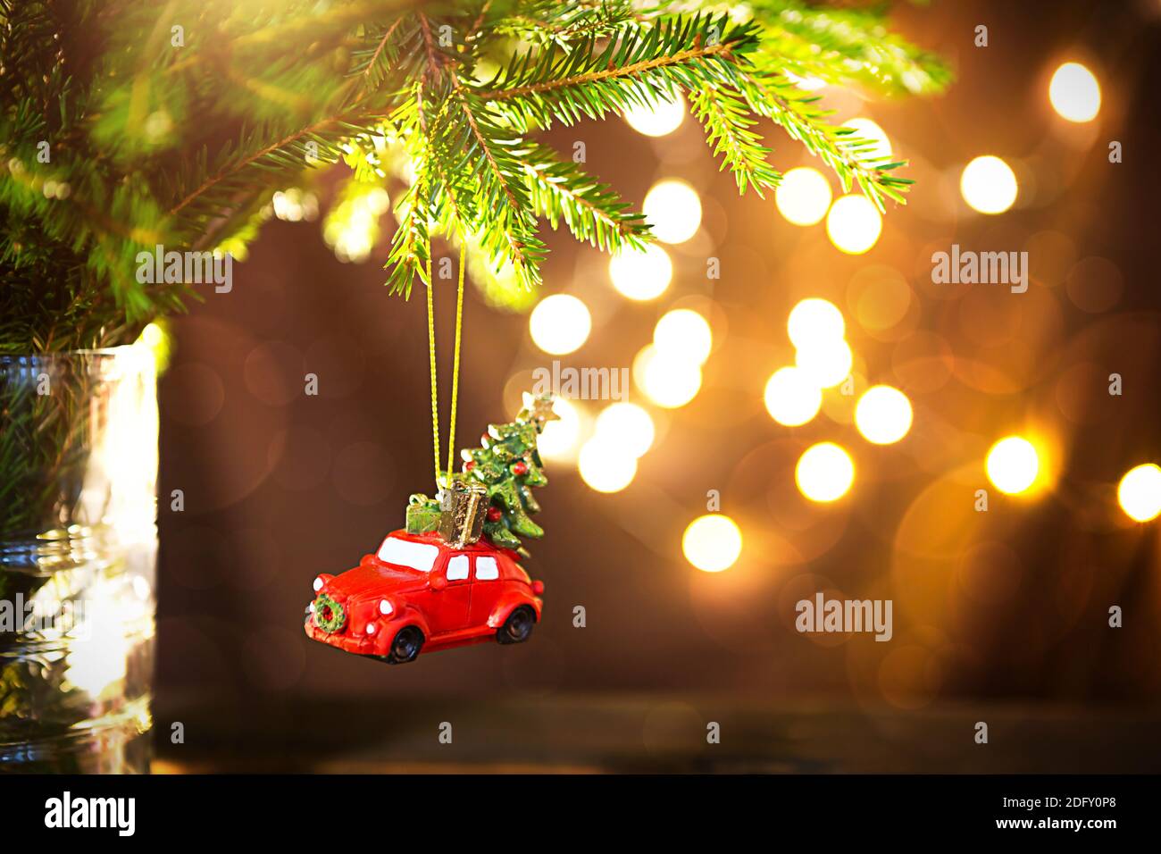 CJBIN Decorazione Natalizia Auto - Albero Di Natale Con Stella Per Auto