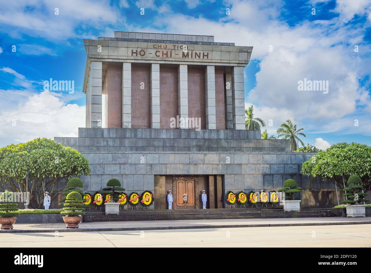 Mausoleo di Ho Chi Minh ad Hanoi, Vietnam Foto Stock