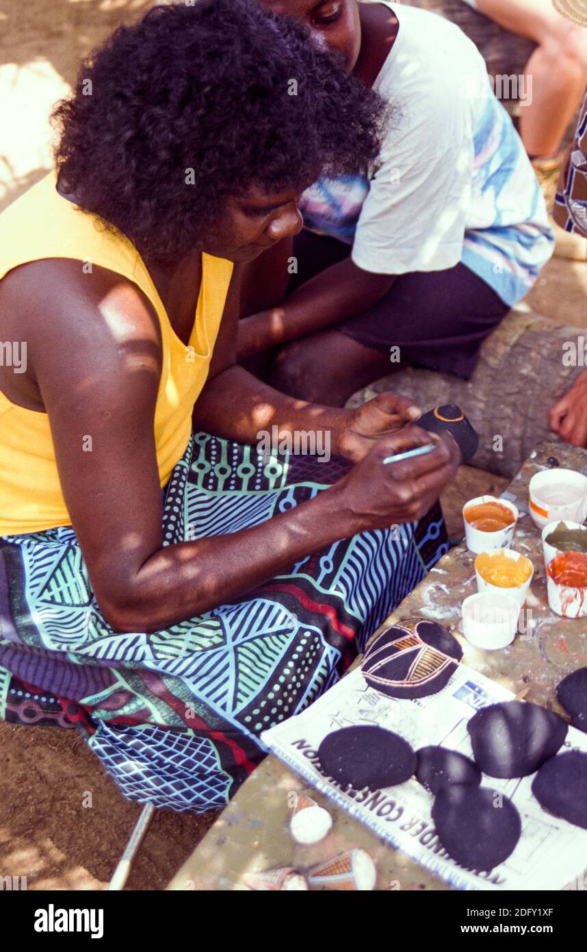 Praftswi sull'isola di Bathurst. Isole Tiwi, territorio del Nord (1994) Foto Stock