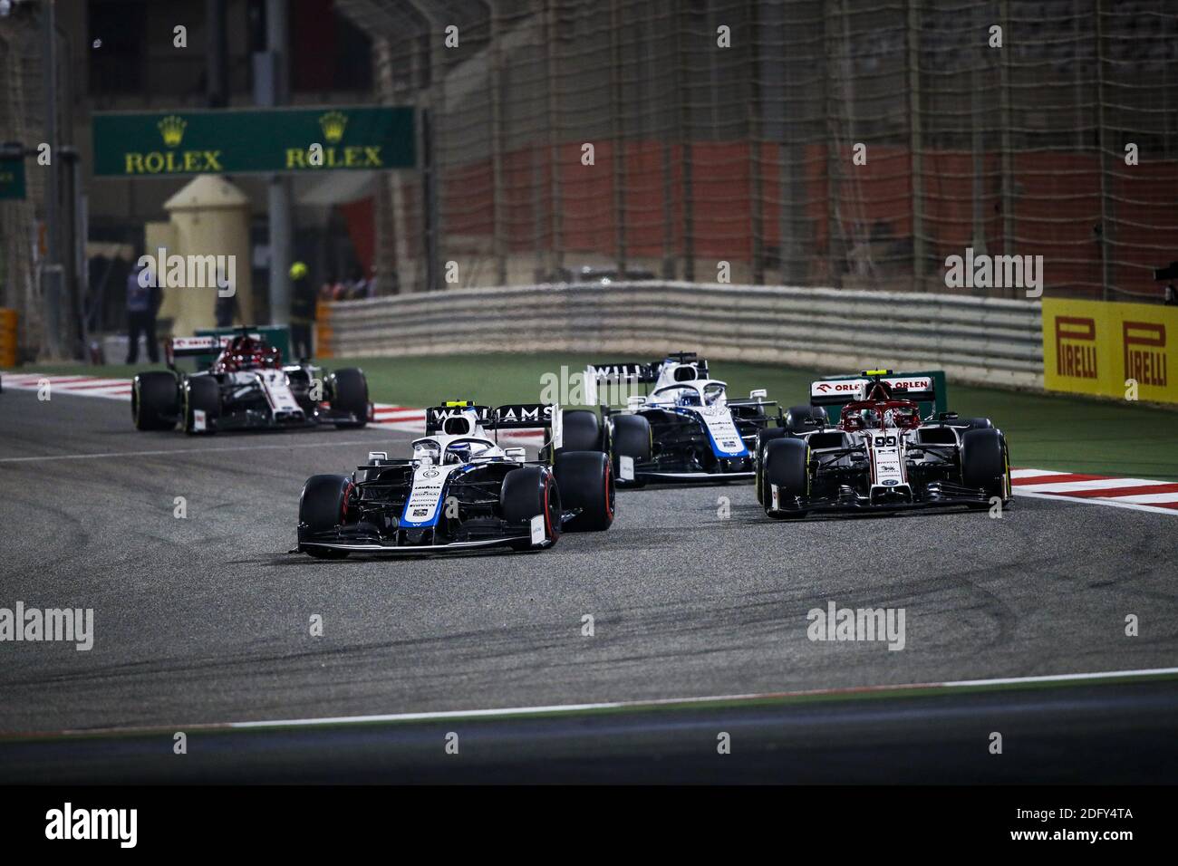 06 LATIFI Nicholas (CAN), Williams Racing F1 FW43, 99 GIOVINAZZI Antonio (ita), Alfa Romeo Racing ORLEN C39, azione durante la / LM Foto Stock