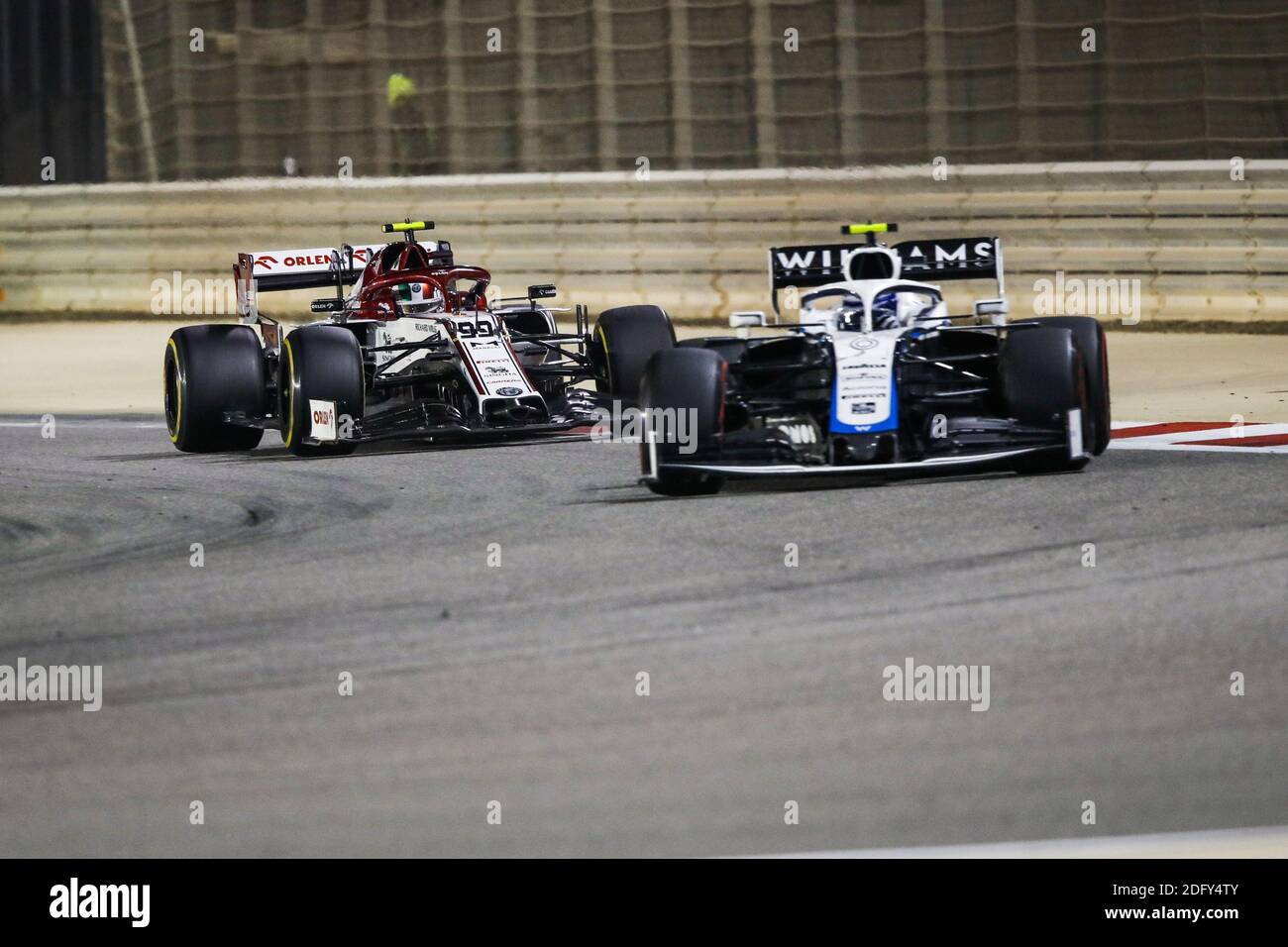99 GIOVINAZZI Antonio (ita), Alfa Romeo Racing ORLEN C39, 06 LATIFI Nicholas (CAN), Williams Racing F1 FW43, azione durante la / LM Foto Stock