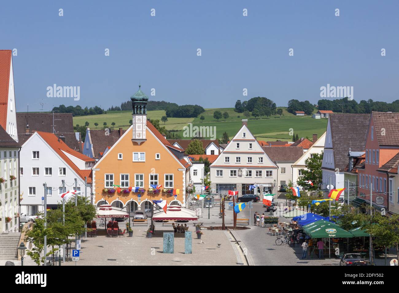 Geografia / viaggio, Germania, Baviera, Ottobeuren, mercato a Ottobeuren, Swabia, Lower Allgäu, All, Additional-Rights-Clearance-Info-Not-Available Foto Stock