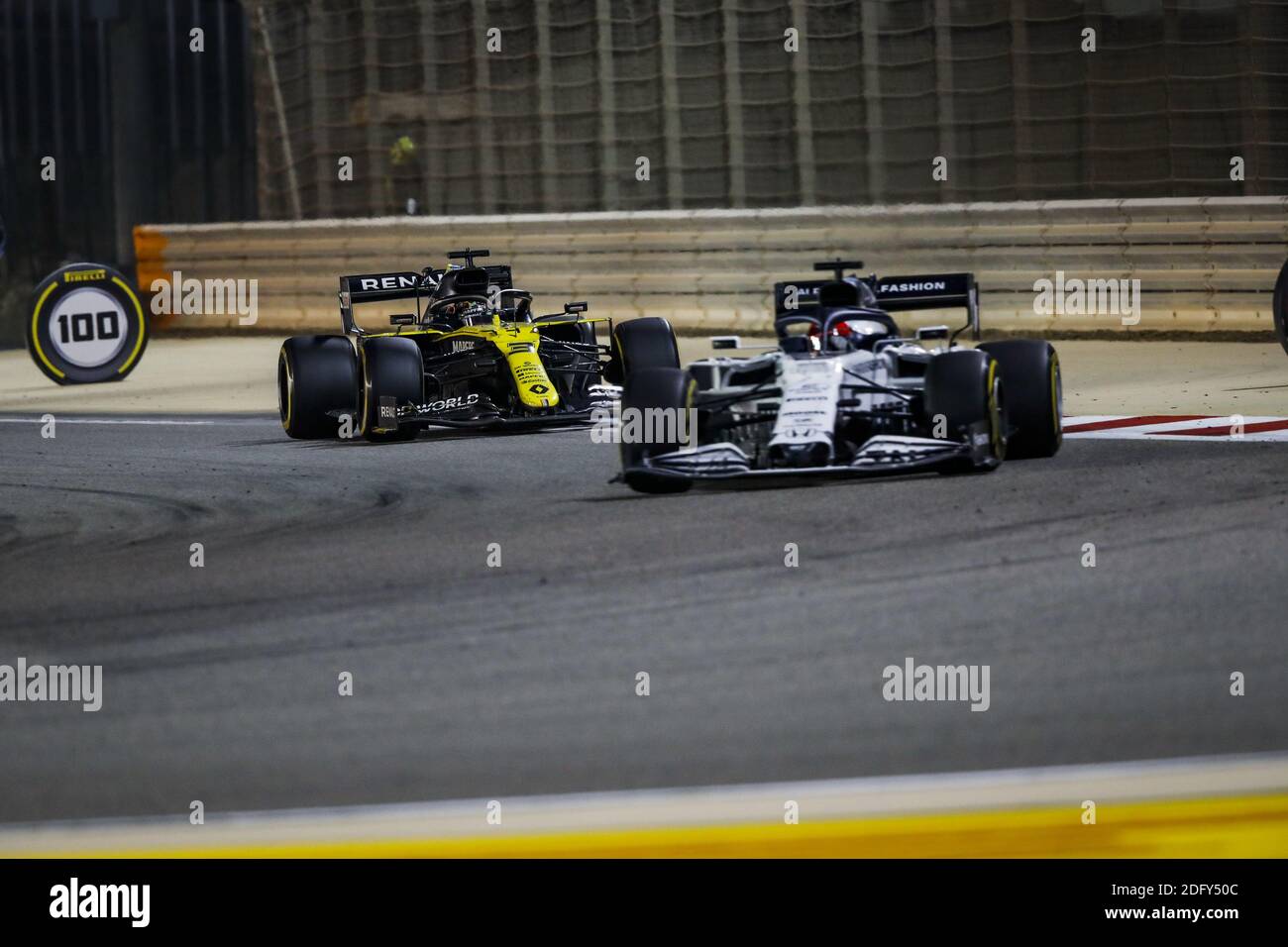 03 RICCIARDO Daniel (aus), Renault F1 Team RS20, 26 KVYAT Daniil (rus), Scuderia AlphaTauri Honda AT01, azione durante la form/LM Foto Stock