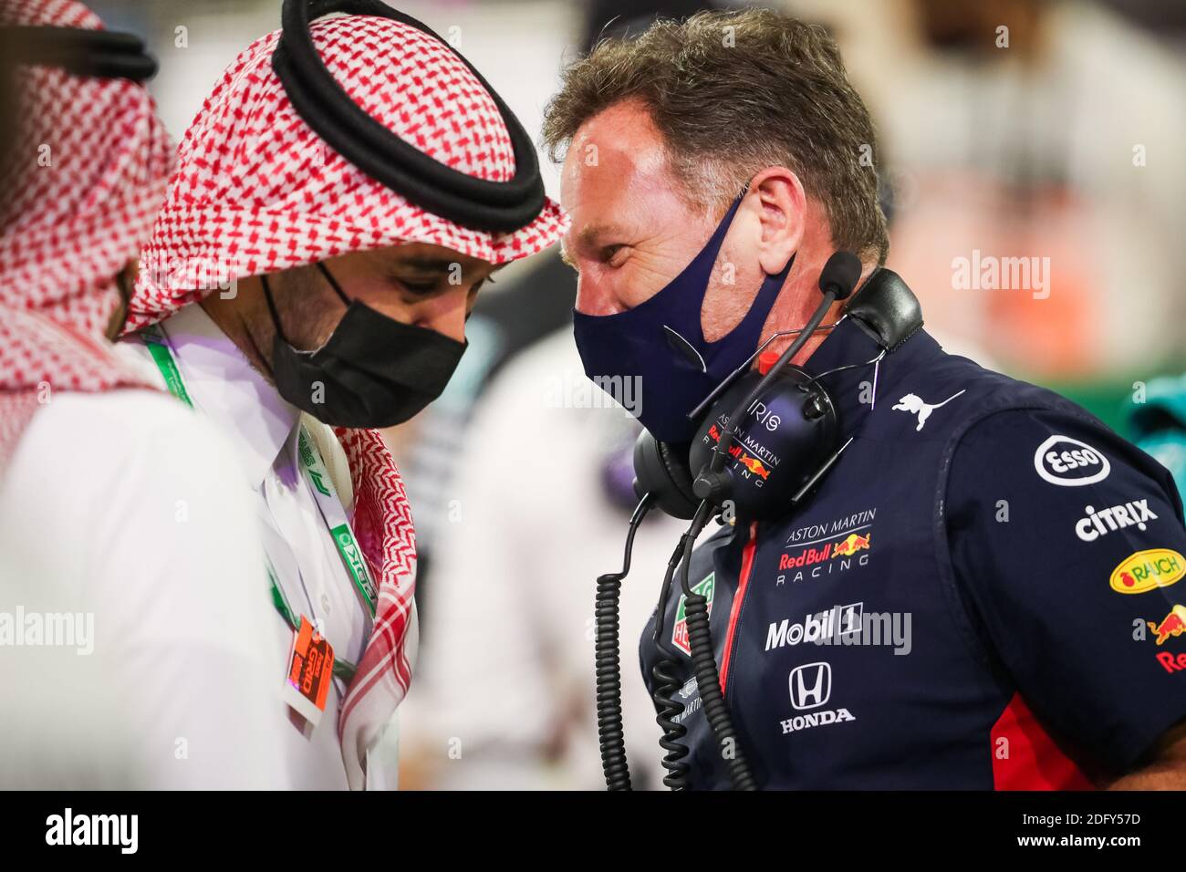 HORNER Christian (gbr), Team Principal di Aston Martin Red Bull Racing, ritratto durante la Formula 1 Rolex Sakhir Grand Prix/LM Foto Stock