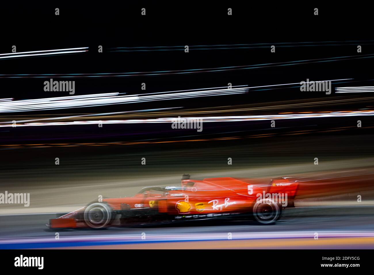 05 VETTEL Sebastian (ger), Scuderia Ferrari SF1000, azione durante la Formula 1 Rolex Sakhir Grand Prix 2020, dal 4 dicembre / LM Foto Stock