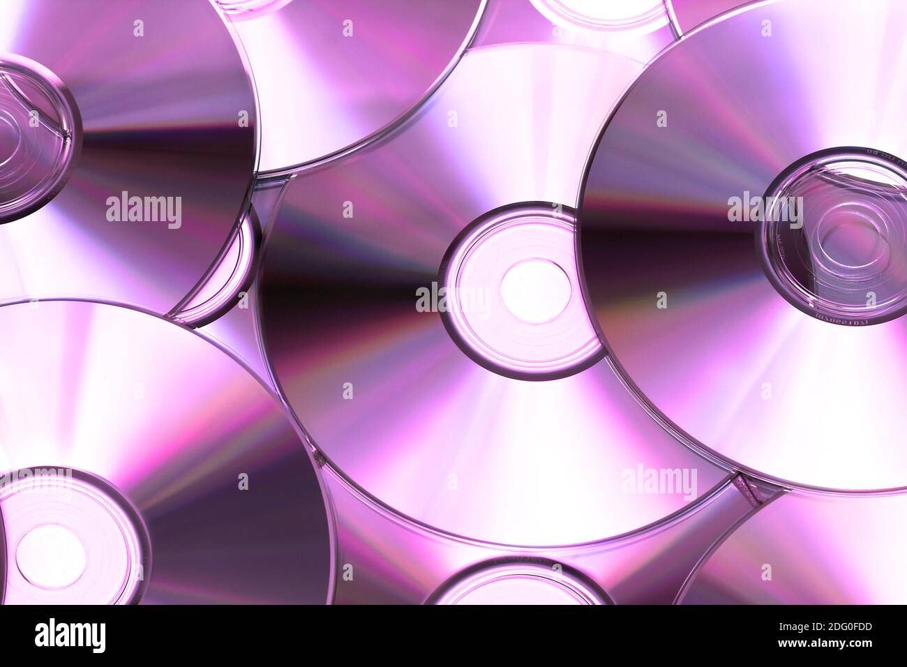 CD o DVD romes per sfondo Foto Stock