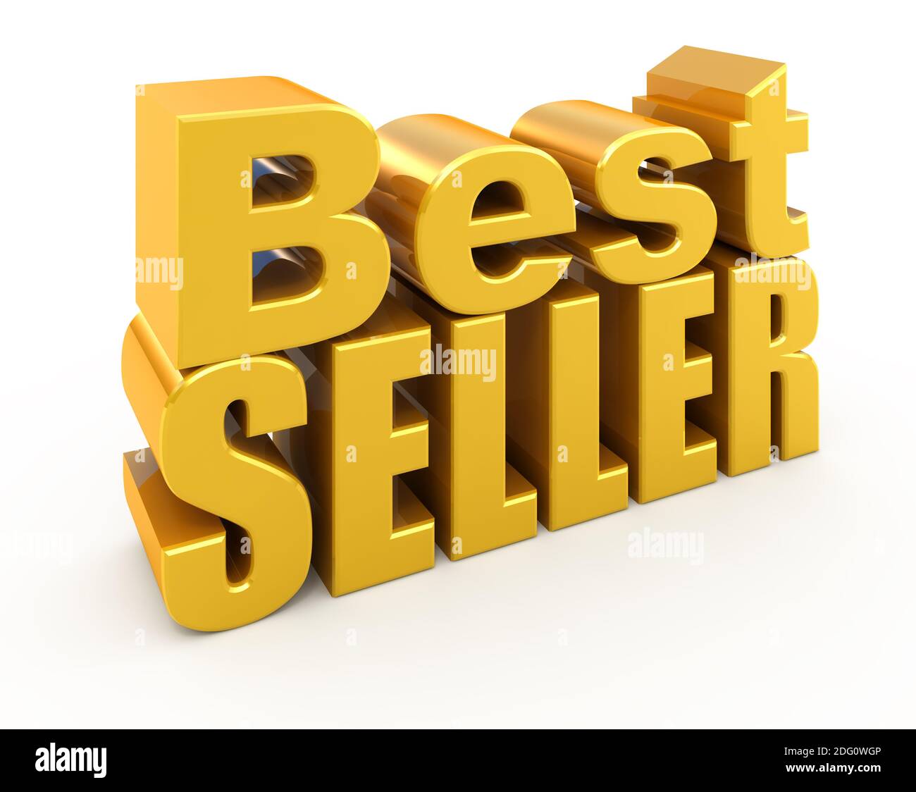 Best-seller segno isolato su bianco Foto Stock