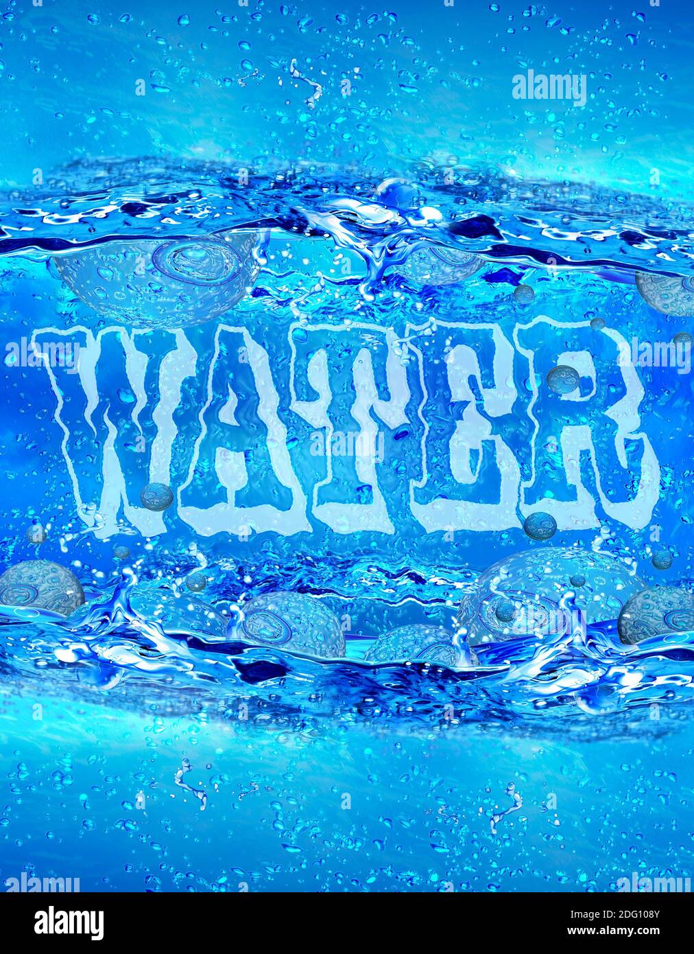 Formula di acqua Foto Stock