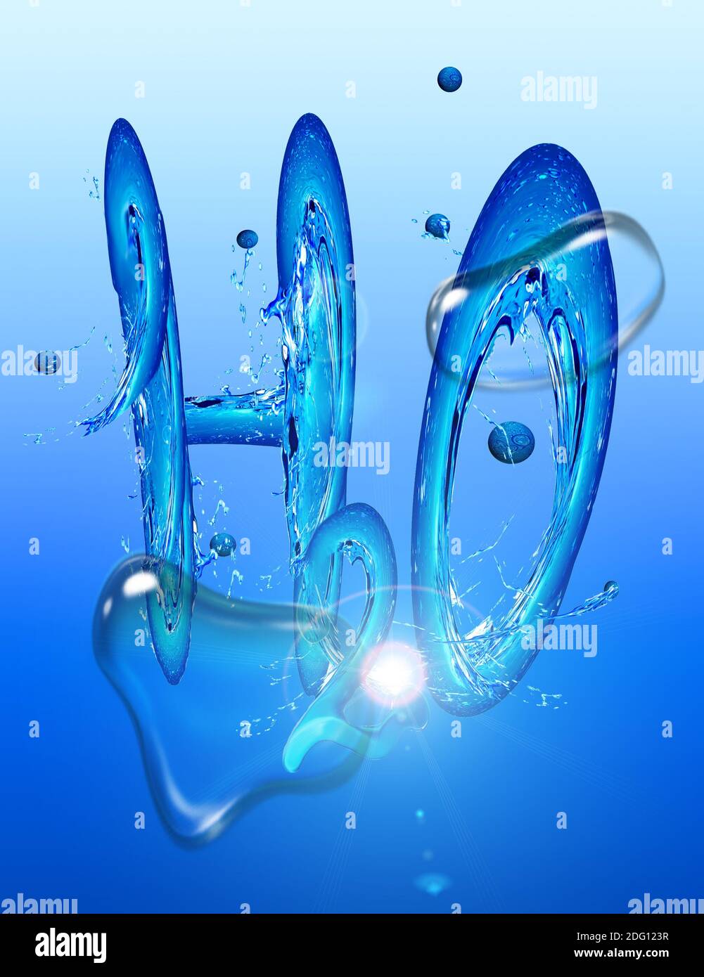 Formula di acqua Foto Stock