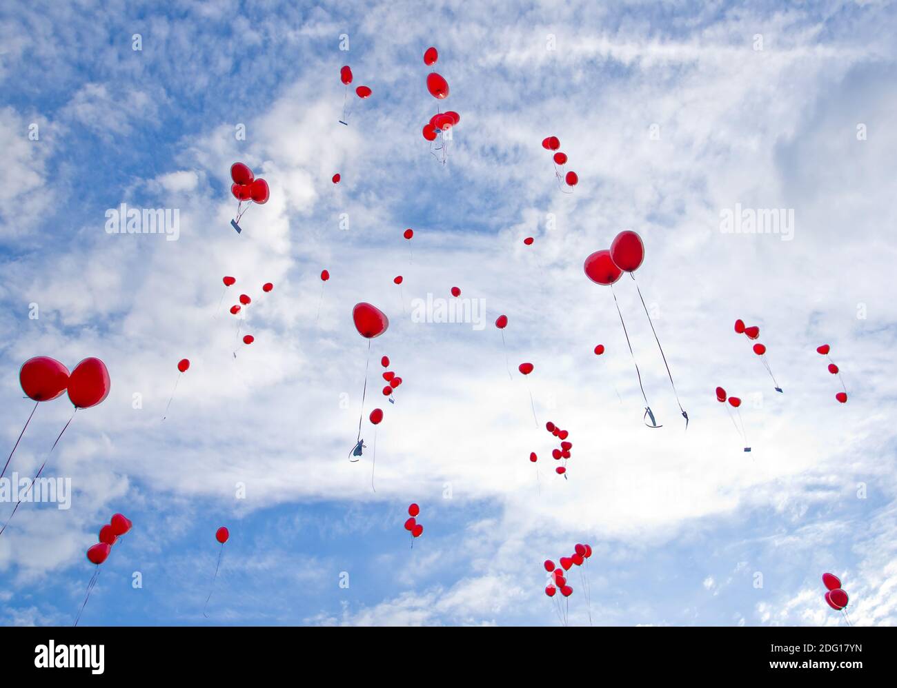 I migliori auguri sulla loro strada verso il cielo Foto Stock