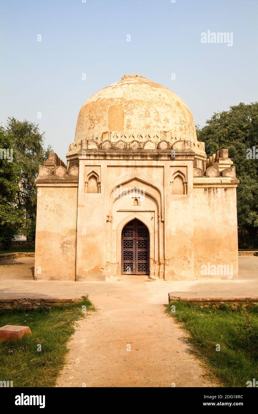 India, Delhi, Hauz Khas, Tomba di Feroz Shah Foto Stock