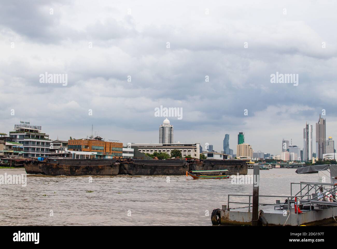 Fiume Chao Praya di Bangkok Thailandia Asia Foto Stock