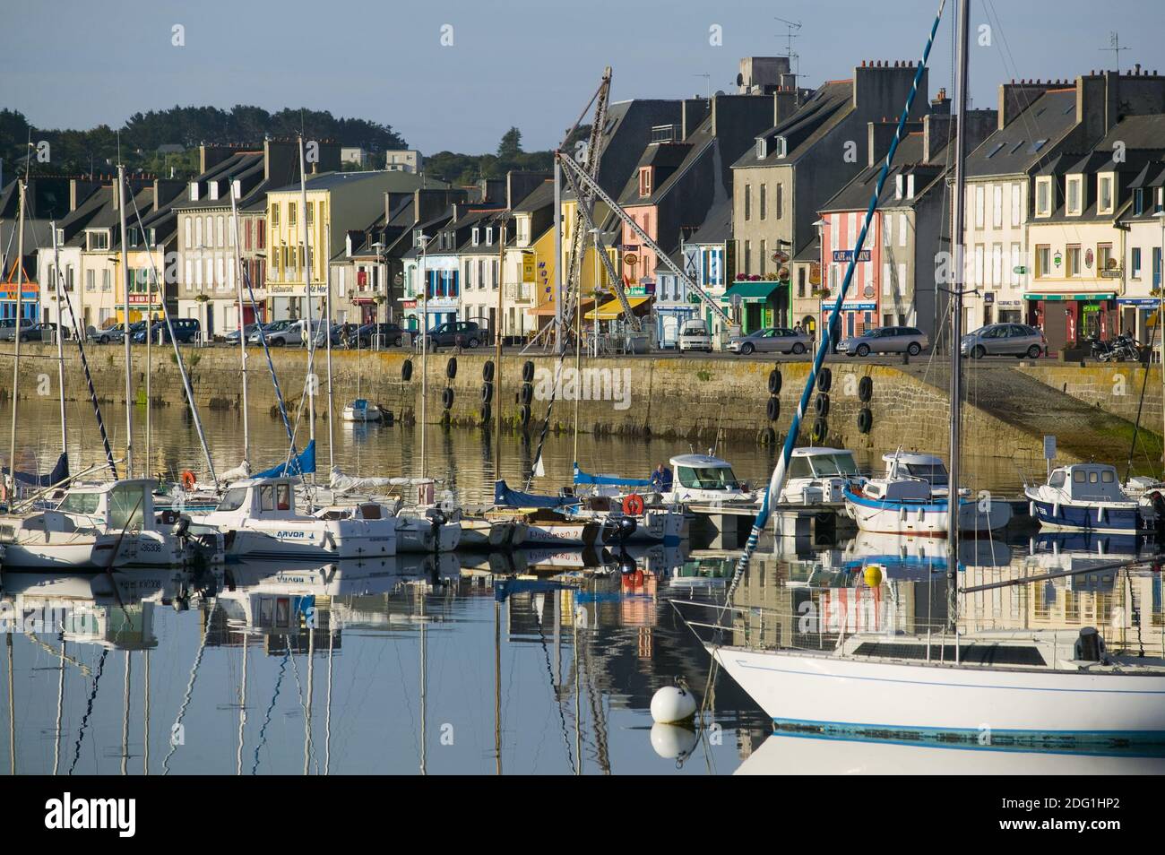 Villaggio di pescatori Camaret sur Mer, Bretagna, Francia Foto Stock