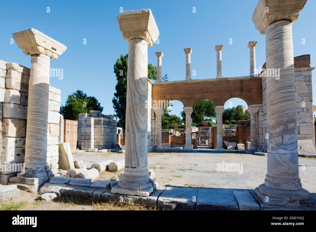 Selcuk, Provincia di Smirne, Turchia. La Basilica di San Giovanni Evangelista. Foto Stock