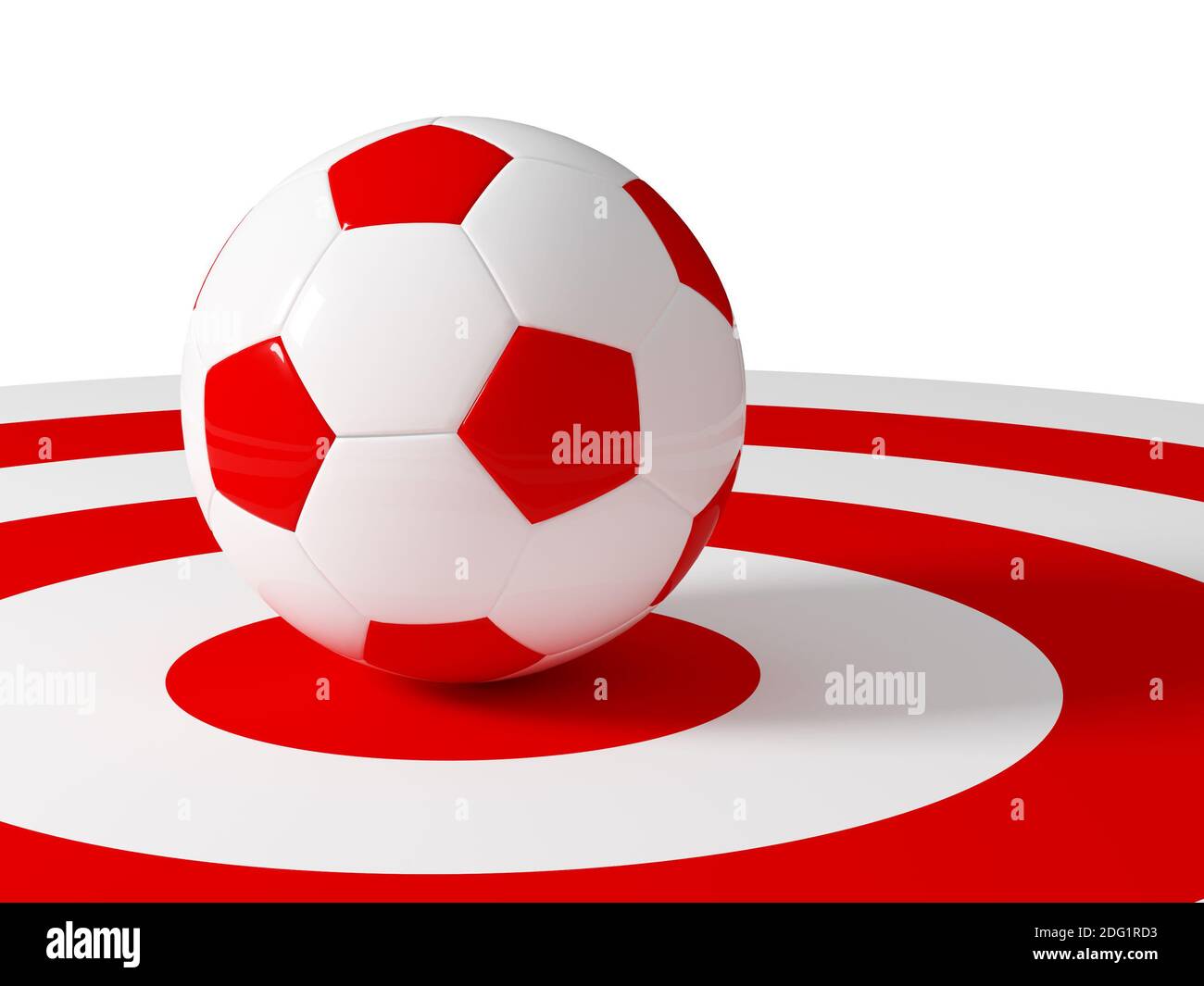 Obiettivo pallone da calcio Foto Stock