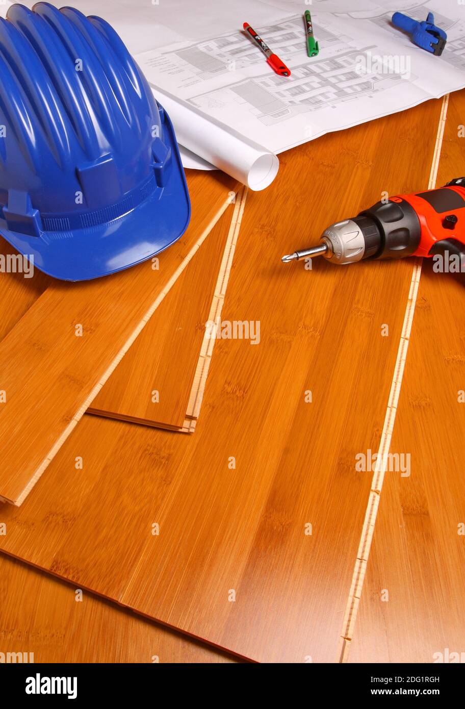 Pianificazione e attrezzatura Foto Stock