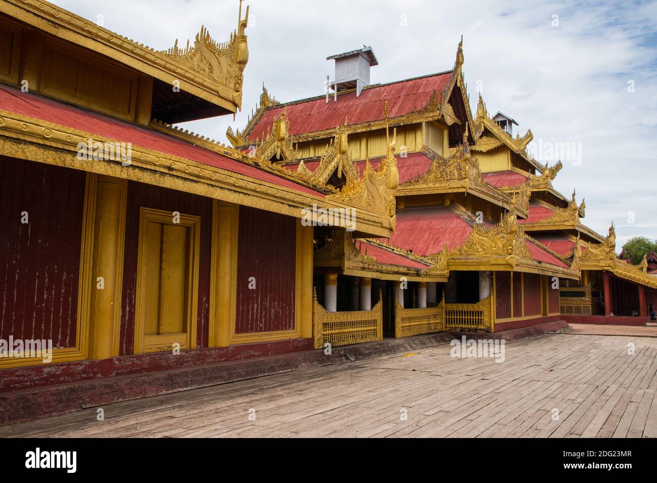 Palazzo Mandalay in Myanmar Birmania Sud-est asiatico Foto Stock