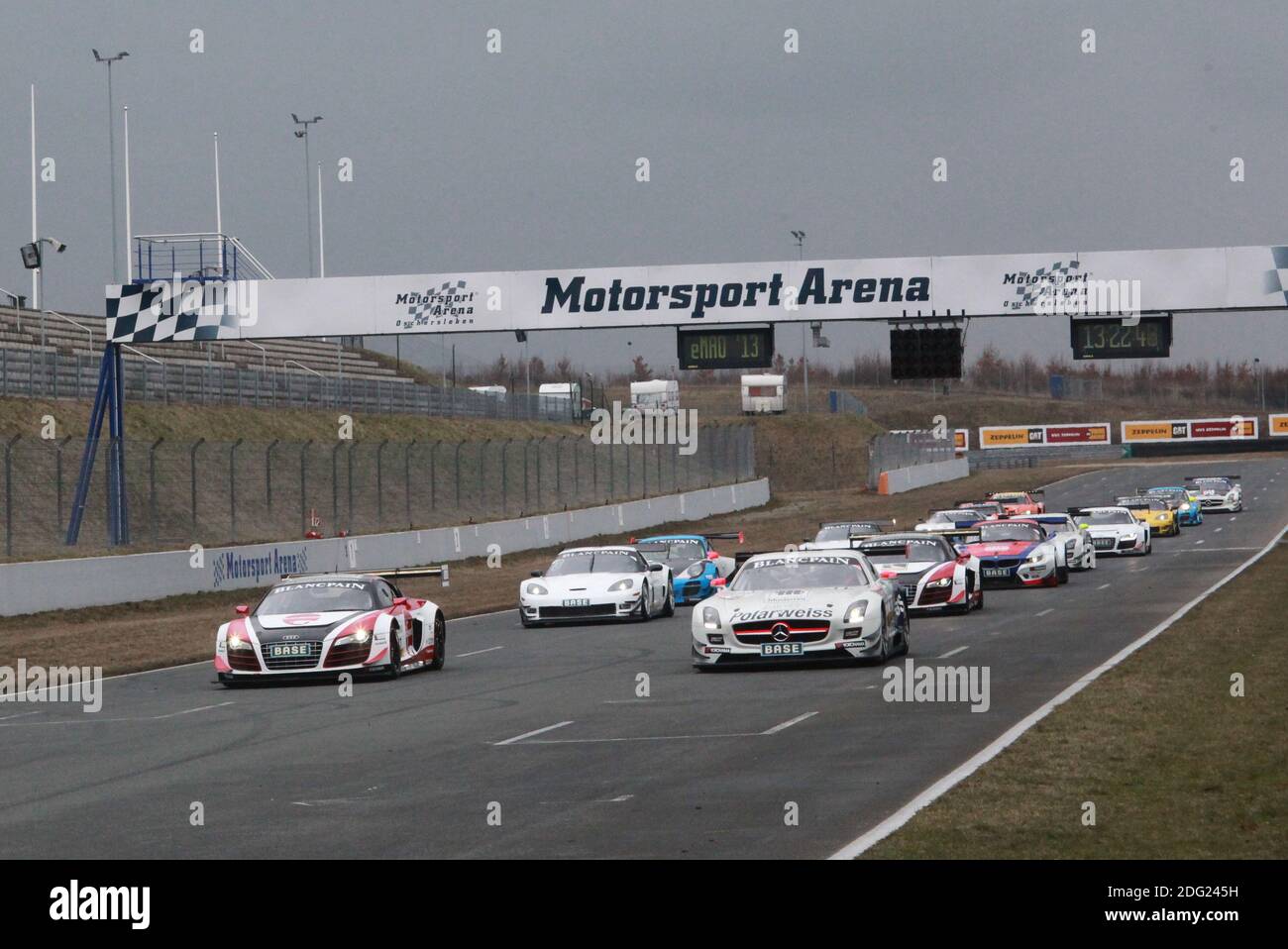 L'ADAC GT Masters Media Day del 10 aprile 2013 etropolis Motorsport Arena Oschersleben / Bode Foto Stock