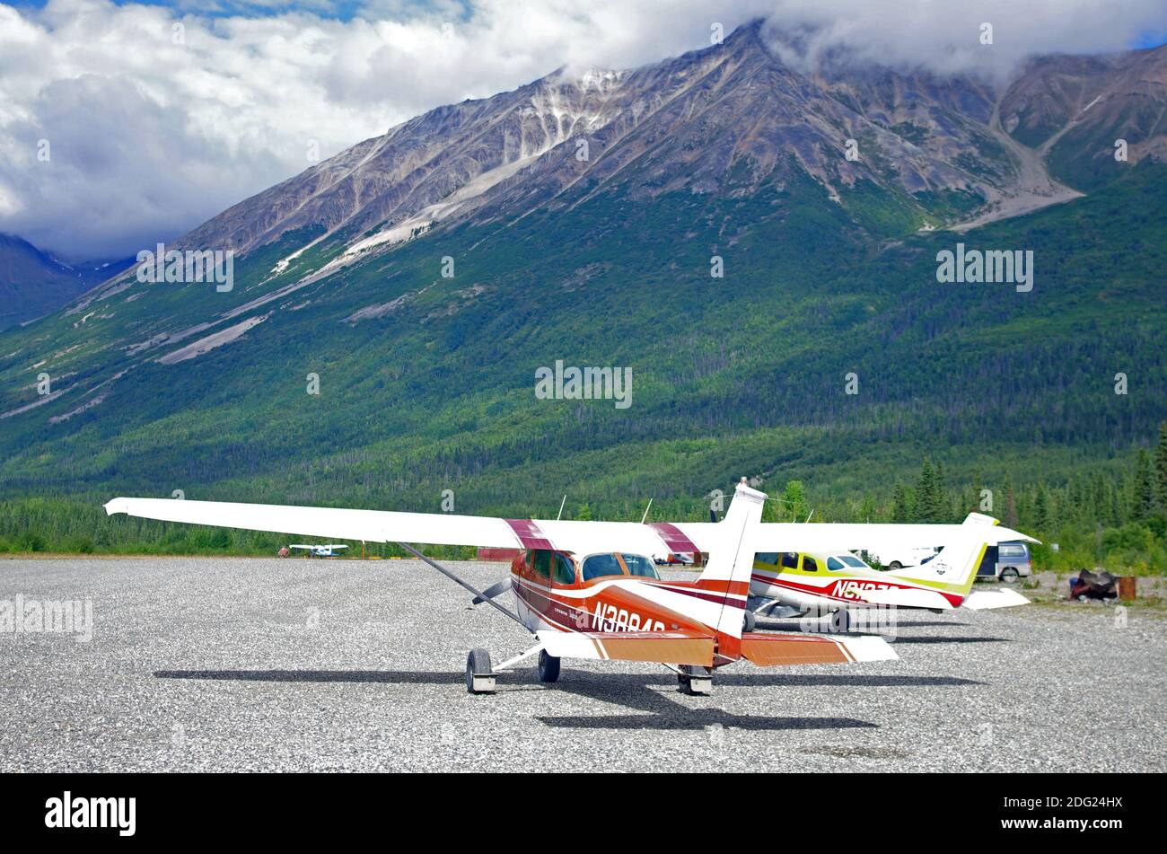 Piccolo aereo a Wrangell St. Elias Nationalpark Foto Stock