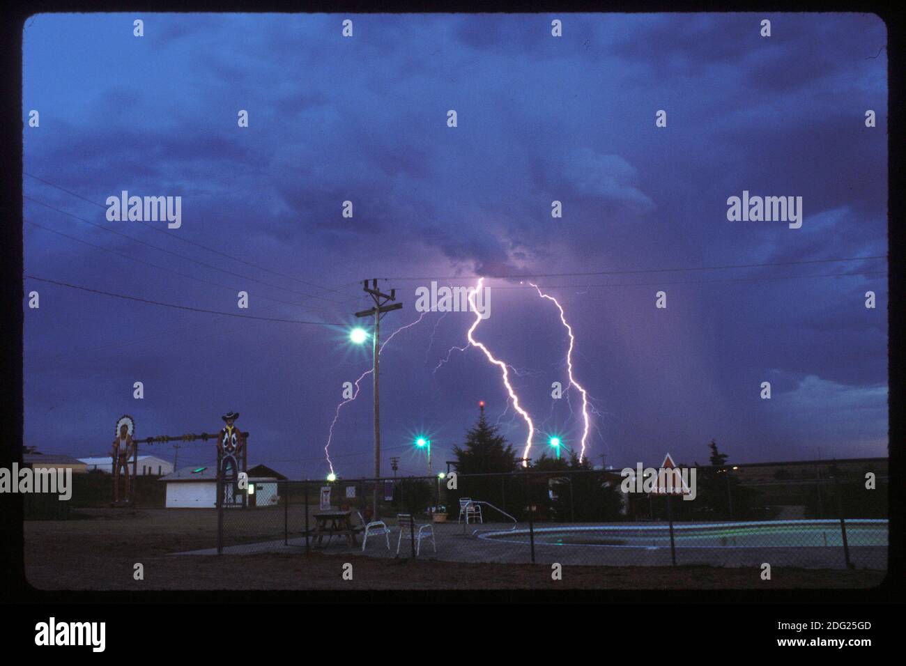 Lightning, Murdo, South Dakota, 1995. Foto Stock