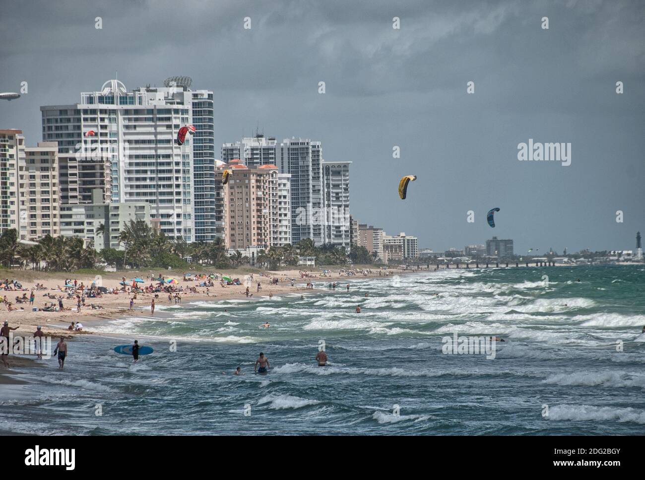 Bei colori della costa di Fort Lauderdale, Florida Foto Stock