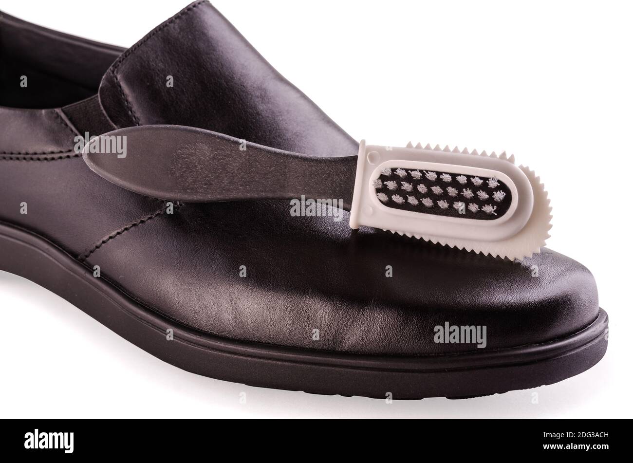 Cura delle scarpe Foto Stock