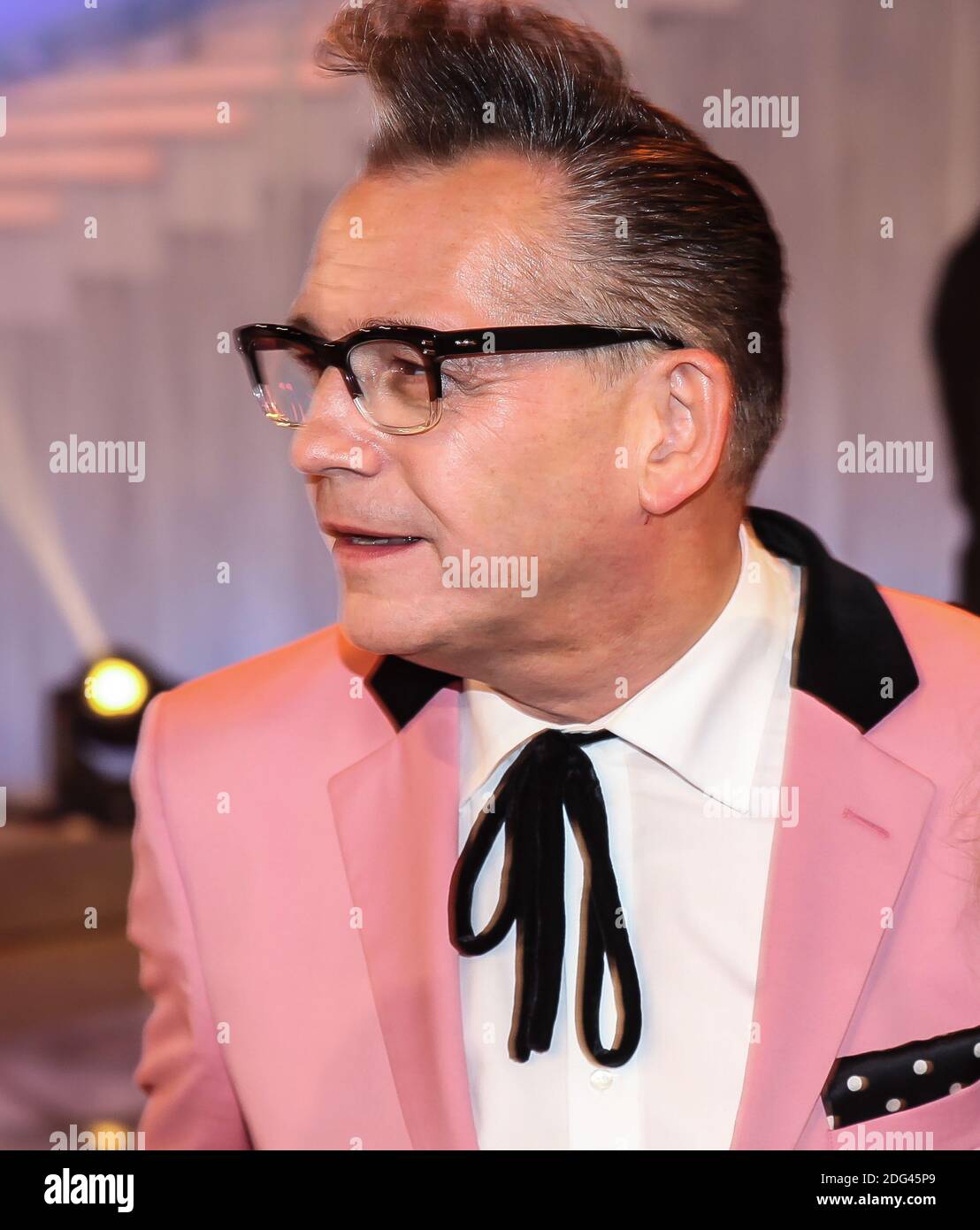 Cantante e presentatore tedesco GÃ¶tz Alsmann ARD TV show 20 Anni di festival - Silbereisen celebra Foto Stock